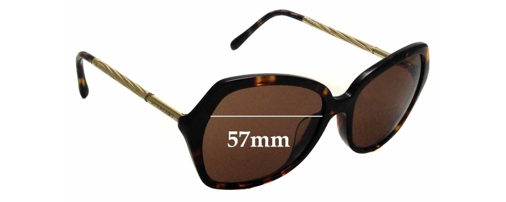 Sunglass Fix Replacement Lenses for Burberry B 4193-F - 57mm Wide