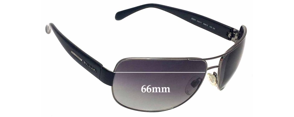 Sunglass Fix Replacement Lenses for Bvlgari 5001 - 66mm Wide