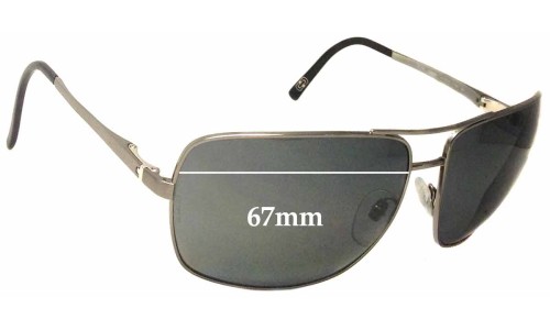 Sunglass Fix Replacement Lenses for Bvlgari 5019 - 67mm Wide 