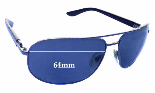 Sunglass Fix Replacement Lenses for Bvlgari 5028 - 64mm Wide 