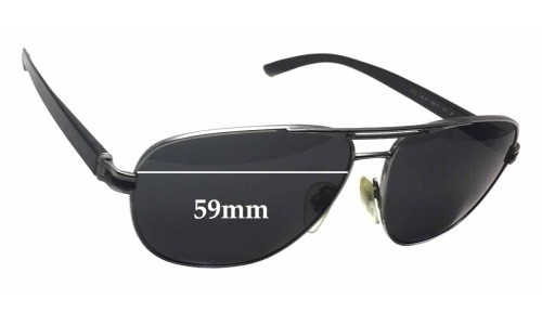 Sunglass Fix Replacement Lenses for Bvlgari 5033 - 59mm Wide 