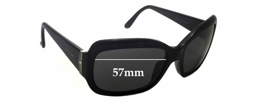 Sunglass Fix Replacement Lenses for Bvlgari 8052-B - 57mm Wide