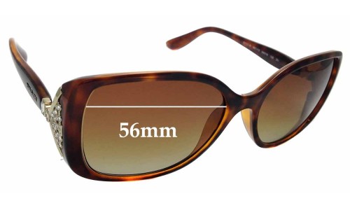 Sunglass Fix Replacement Lenses for Bvlgari 8113-B - 56mm Wide 