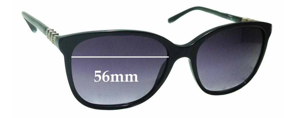 Sunglass Fix Replacement Lenses for Bvlgari 8163-B - 56mm Wide