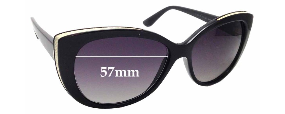 Sunglass Fix Replacement Lenses for Bvlgari 8169-Q - 57mm Wide