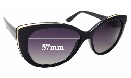 Sunglass Fix Replacement Lenses for Bvlgari 8169-Q - 57mm Wide 
