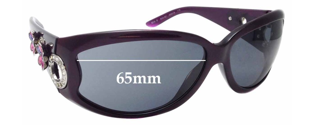 Sunglass Fix Replacement Lenses for Bvlgari 858-B - 65mm Wide