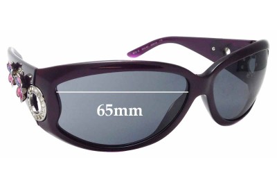 Sunglass Fix Replacement Lenses for Bvlgari 858-B - 65mm wide 