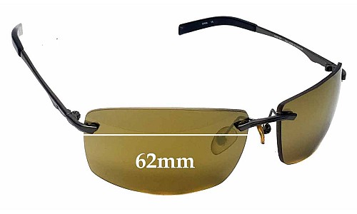 Sunglass Fix Lentilles de Remplacement pour Callaway Golf Eyewear C430 GN - 62mm Wide 