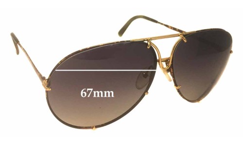 Sunglass Fix Replacement Lenses for Carrera 5621A - 67mm Wide 