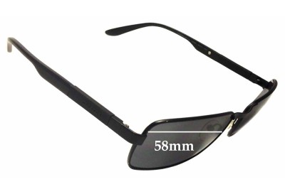 Carrera 8017/S Replacement Sunglass Lenses - 58mm Wide 