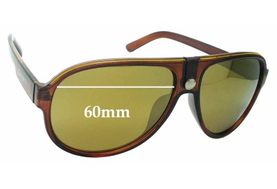 Sunglass Fix Replacement Lenses for Carrera K137 - 60mm wide 