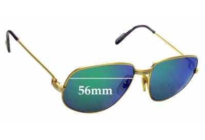 Cartier 1986 Replacement Lenses 56mm wide 