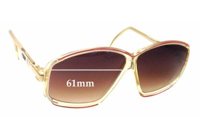 Cazal MOD 153 Verres de Remplacement 61mm wide 