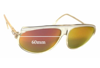 Cazal MOD 161 Verres de Remplacement 60mm wide 
