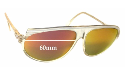 Sunglass Fix Replacement Lenses for Cazal MOD 161 - 60mm Wide 