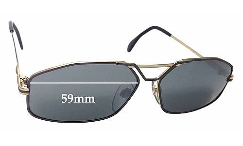 Sunglass Fix Replacement Lenses for Cazal MOD 729 - 59mm Wide 