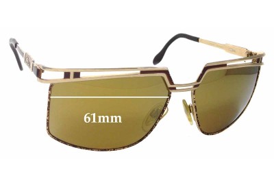 Cazal MOD 957 Verres de Remplacement 61mm wide 