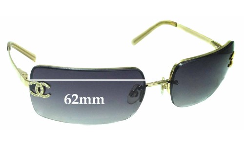Sunglass Fix Replacement Lenses for Chanel 4104-B - 62mm Wide 