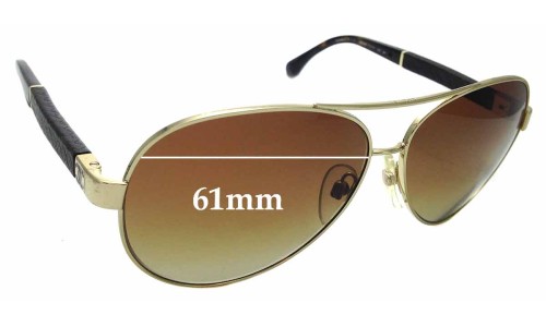 Sunglass Fix Replacement Lenses for Chanel 4195-Q - 61mm Wide 