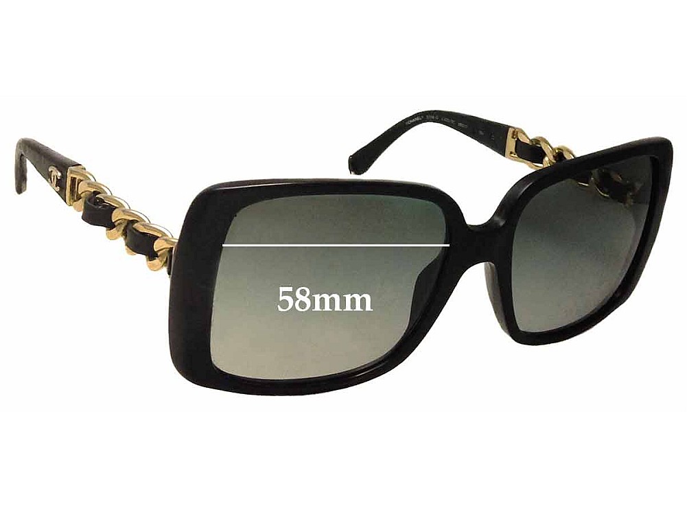 Sunglass Fix Replacement Lenses for Chanel 5208-Q - 58mm Wide Sunglass Fix Replacement Lenses for Chanel 5208-Q - 58mm Wide