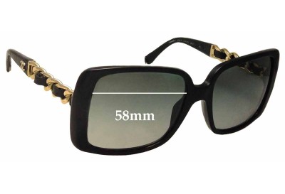 Chanel 5208-Q Replacement Lenses 58mm wide 