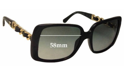Sunglass Fix Replacement Lenses for Chanel 5208-Q - 58mm Wide Sunglass Fix Replacement Lenses for Chanel 5208-Q - 58mm Wide
