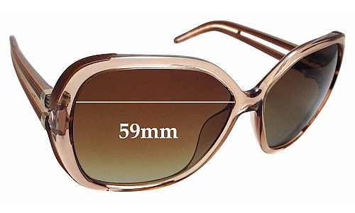 Sunglass Fix Replacement Lenses for Chloe CE 650S - 59mm Wide 