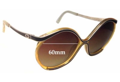 Christian Dior 2085 Replacement Lenses 60mm wide 