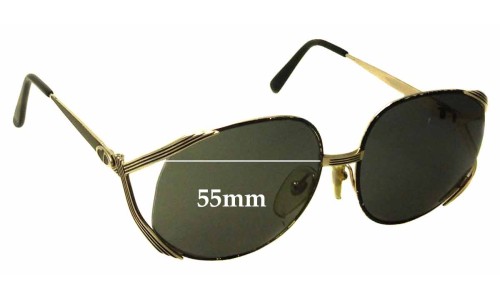 Sunglass Fix Replacement Lenses for Christian Dior 2387 - 55mm Wide 