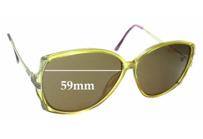 Christian Dior 2529 Replacement Lenses 59mm wide 