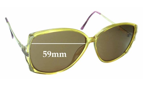 Sunglass Fix Replacement Lenses for Christian Dior 2529 - 59mm Wide 