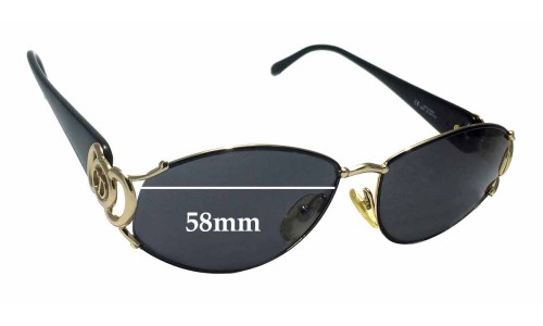 Sunglass Fix Replacement Lenses for Christian Dior 2844 - 58mm Wide 