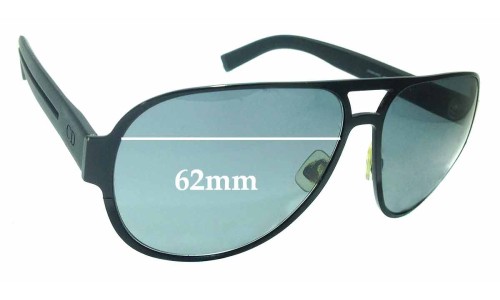 Sunglass Fix Replacement Lenses for Christian Dior Homme 0190S - 62mm Wide 