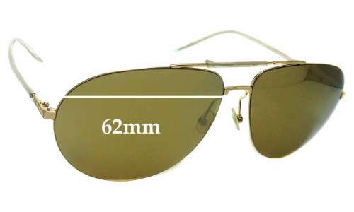 Sunglass Fix Replacement Lenses for Christian Dior Homme 0195S - 62mm Wide 