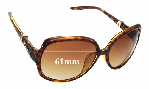 Sunglass Fix Replacement Lenses for Christian Dior Mystery 1/F/S - 61mm Wide 