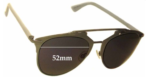 Dior Reflected 52mm sunglasses Dior Reflected Sunglasses W/ Case - Dior Mirrored Brow Bar  main image 3