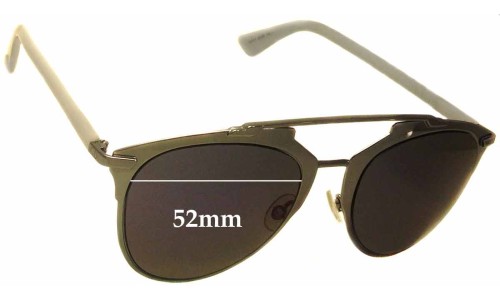 Sunglass Fix Replacement Lenses for Christian Dior Reflected - 52mm Wide Sunglass Fix Replacement Lenses for Christian Dior Reflected - 52mm Wide