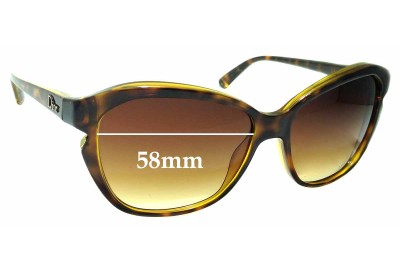 Christian Dior Simply Replacement Lenses 58mm wide 