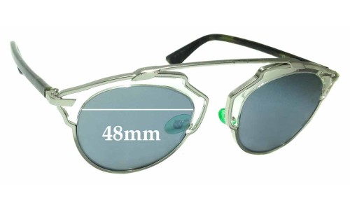 Christian Dior So Real Replacement Sunglass Lenses - 48mm Wide 