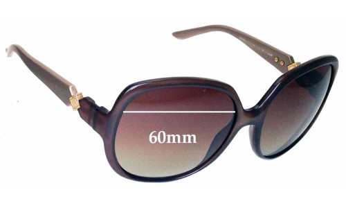 Sunglass Fix Replacement Lenses for Christian Dior Zemire 1 - 60mm Wide 