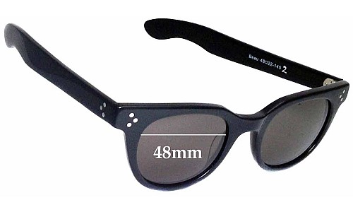 Sunglass Fix Replacement Lenses for Circa Beau - 48mm Wide 