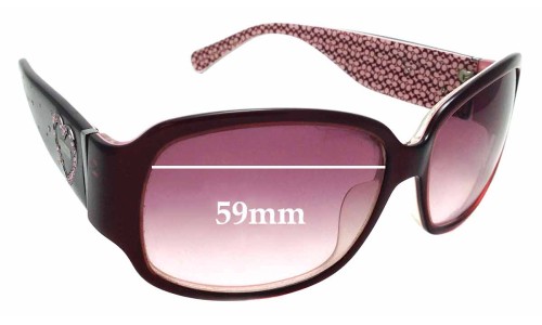 Sunglass Fix Replacement Lenses for Coach S473A Blair - 59mm Wide 