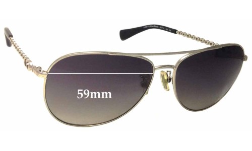 Sunglass Fix Replacement Lenses for Coach HC7045 Bree - 59mm Wide 