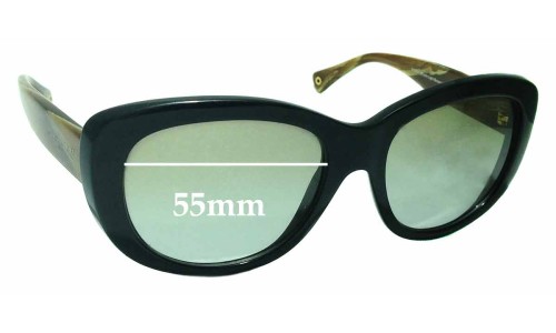 Sunglass Fix Replacement Lenses for Coach HC8083 Darcy - 55mm Wide 