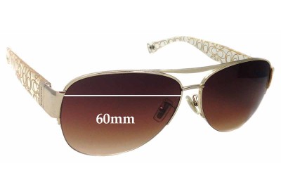 Coach HC7042 Addison Replacement Lenses 60mm wide 