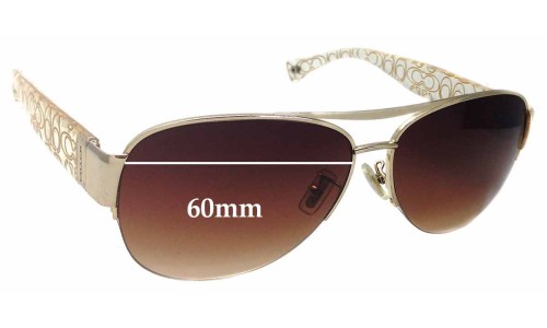Sunglass Fix Replacement Lenses for Coach HC7042 Addison - 60mm Wide 