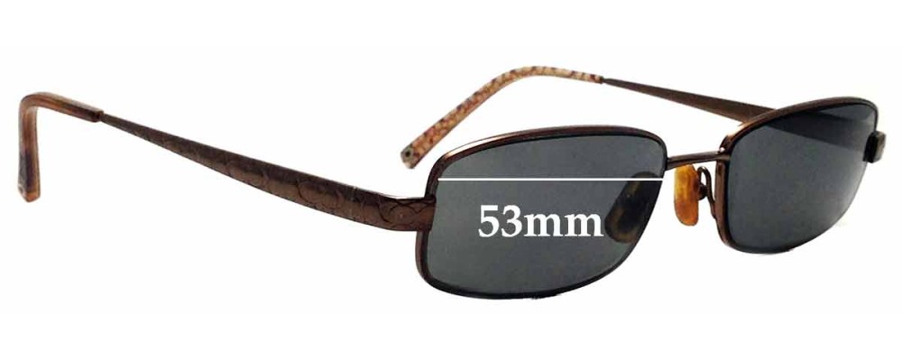 Sunglass Fix Replacement Lenses for Coach Wendy 129 - 53mm wide