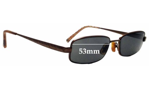 Sunglass Fix Replacement Lenses for Coach Wendy 129 - 53mm Wide 