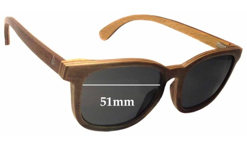 Sunglass Fix Replacement Lenses for Coral Tree Fraser - 51mm Wide 